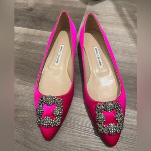 manolo blahnik flats shoes size 9